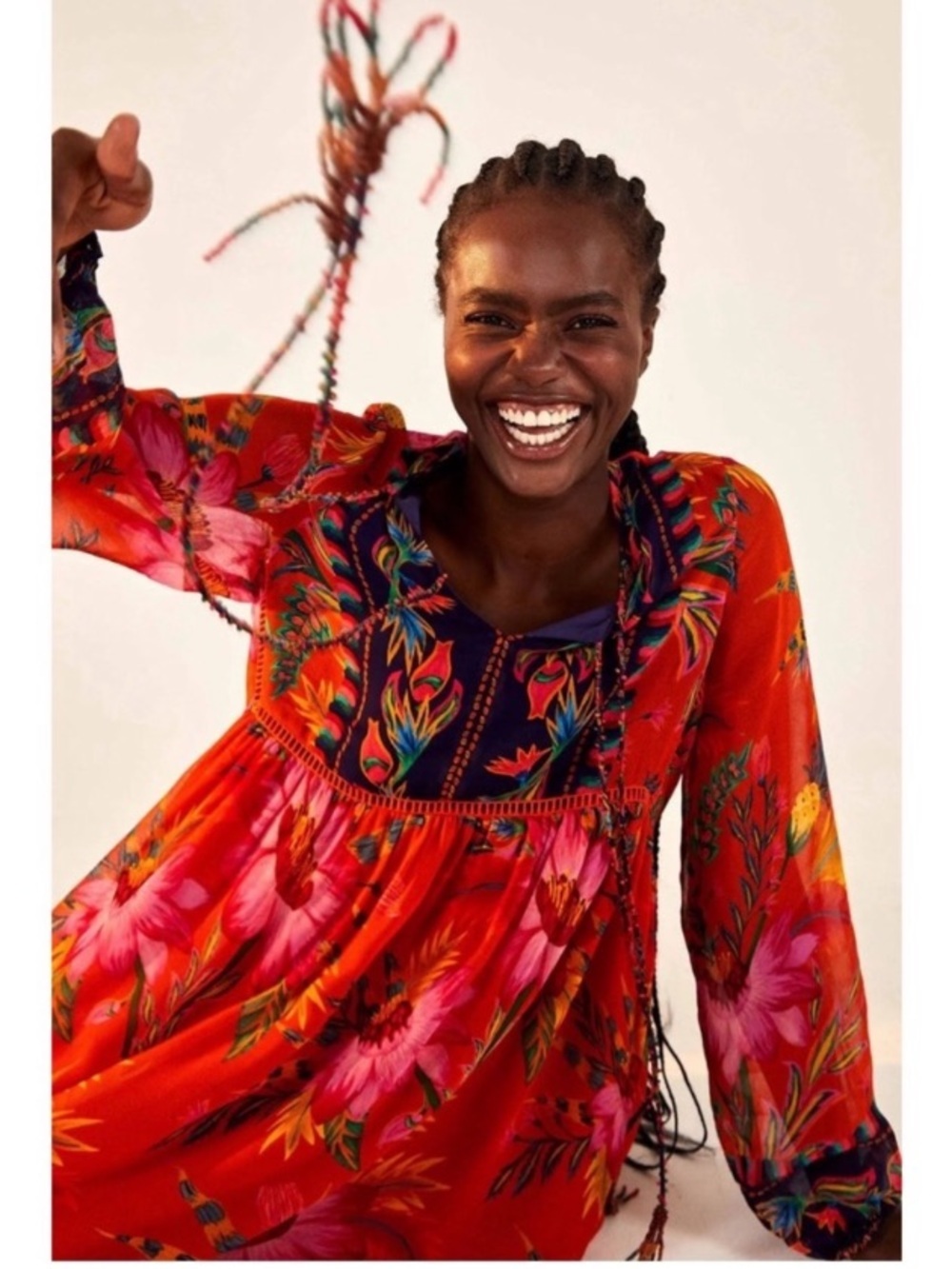 FARM Rio Maxi Flowers Midi Dress
